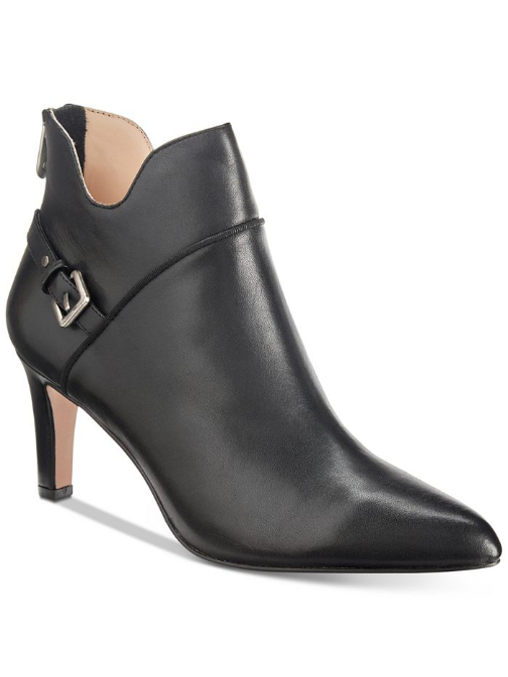 ADRIENNE VITTADINI Women's •Shaye• Pointed-toe Bootie 6M Black Leather